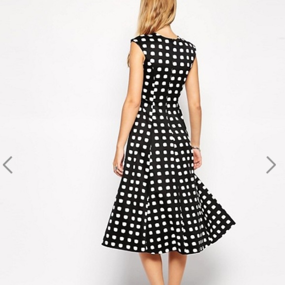ASOS Polka Dot Midi Dress - Picture 6 of 10